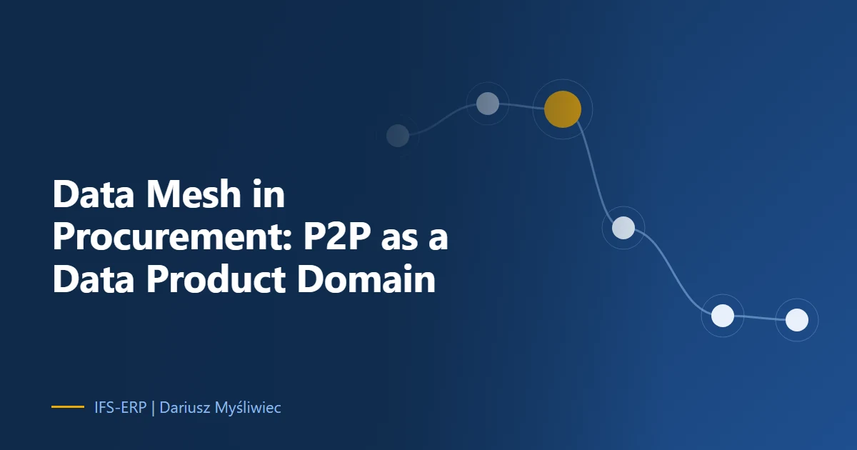 Data Mesh Applied to Procurement in IFS Cloud: Treating P2P as a Data Product Domain