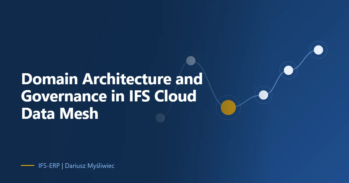 Domain Architecture and Governance for IFS Cloud Data Mesh