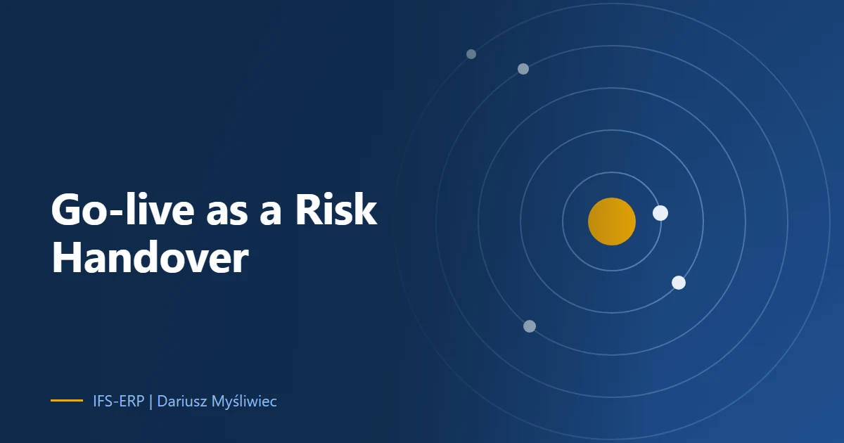 Why most IFS Cloud projects fail after Go-Live and how to fix it. A strategic guide for CIOs on shifting from technical delivery to enterprise behaviour change.