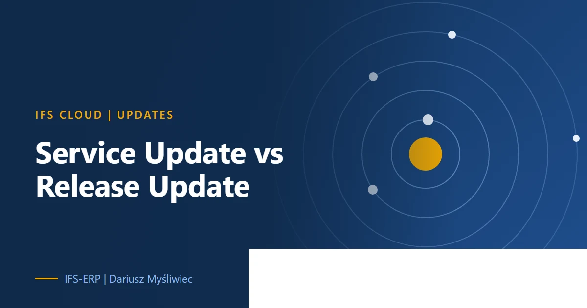Cover with two parallel update tracks, monthly service updates and twice-yearly release updates, on a navy background