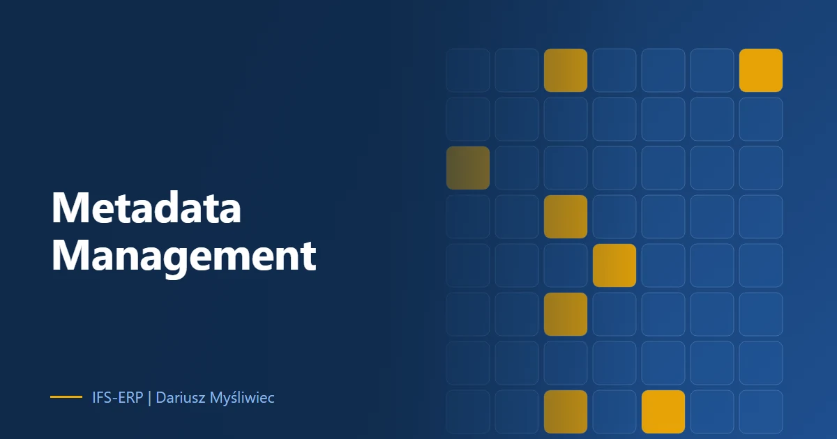 Optimize your IFS Cloud governance with advanced Metadata Management. Learn about data cataloging, enrichment techniques, and automated ERP compliance strategies.