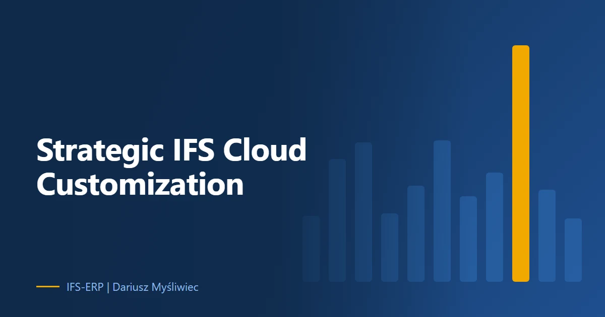 IFS Cloud functionality customization