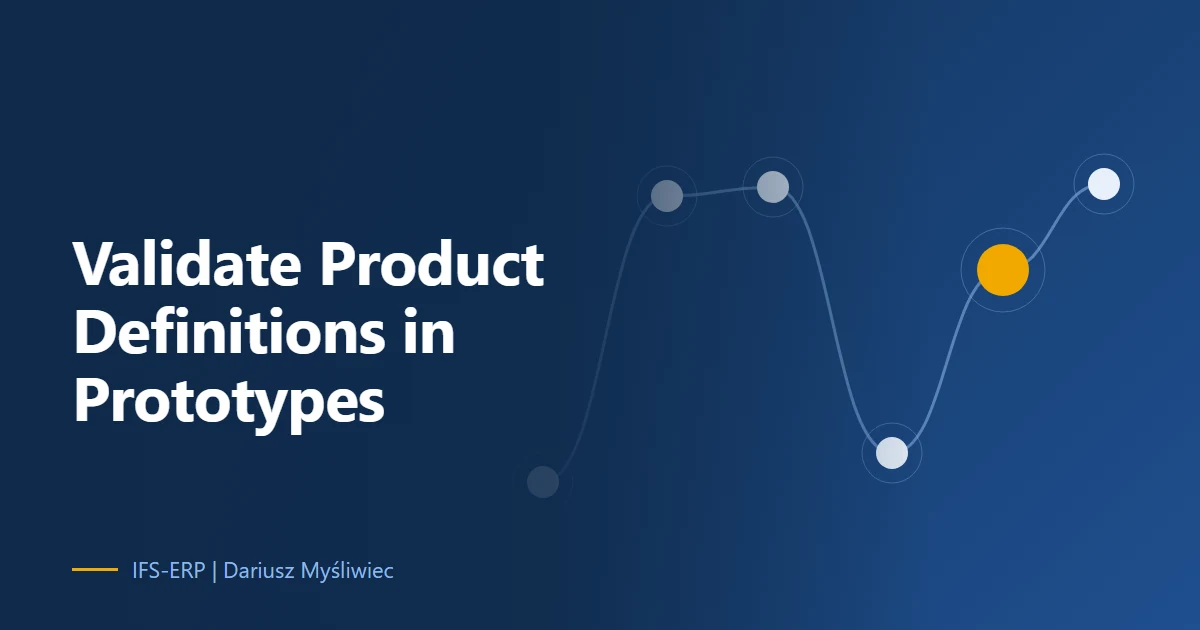 Validate Product Definitions in IFS Cloud Data Mesh Prototypes